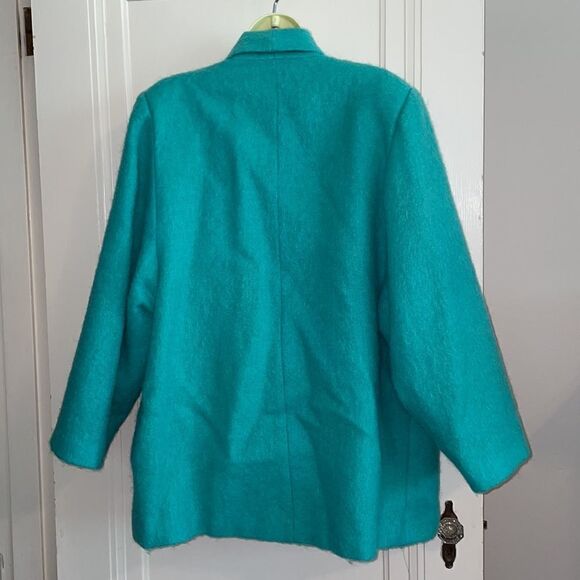 Vtg Fleurette of California green oversized short coat - Picture 6 of 13